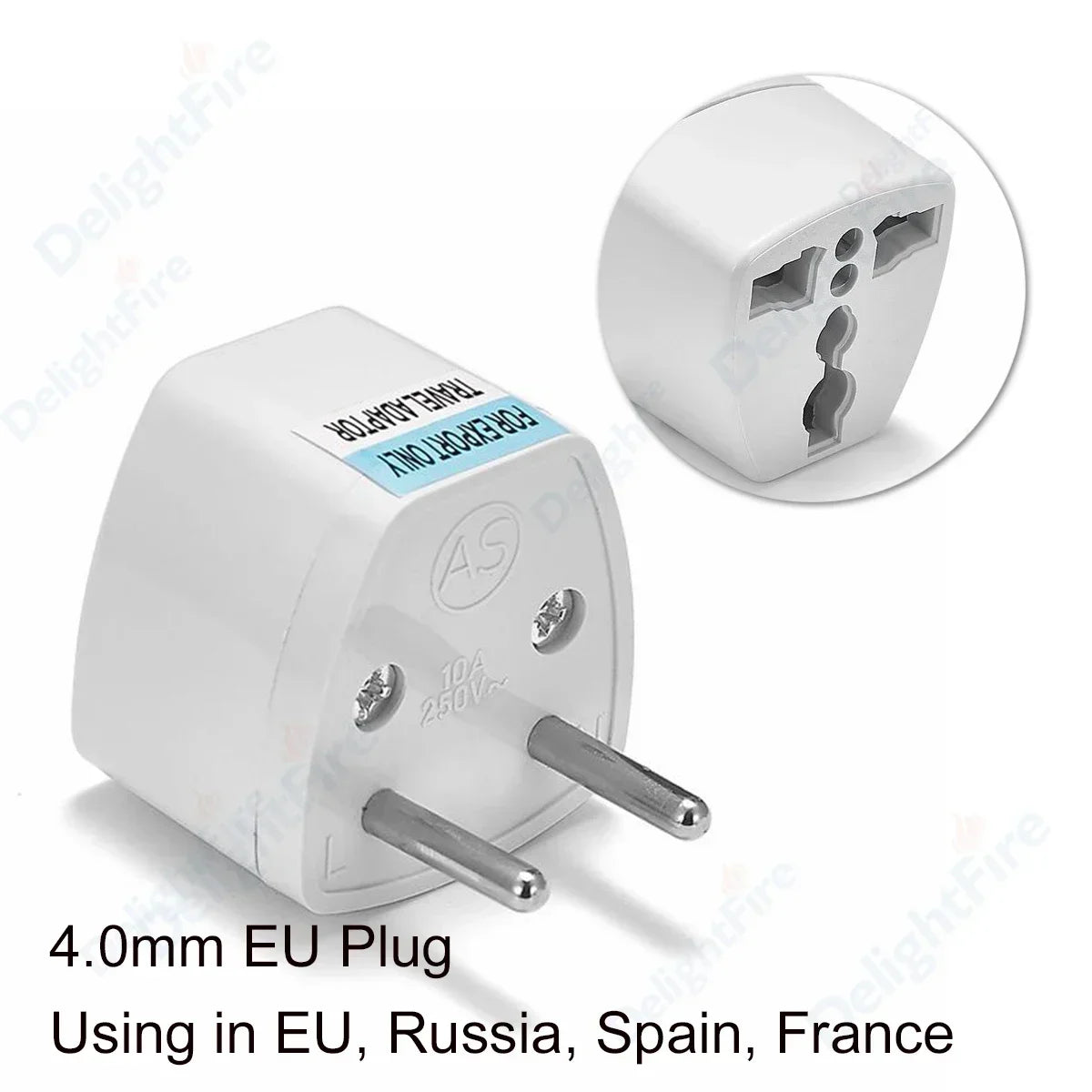 Universal Multi-function KR AU UK US to EU Power Plug Adapter Type E/F France Spain Travel AC Adapter Socket