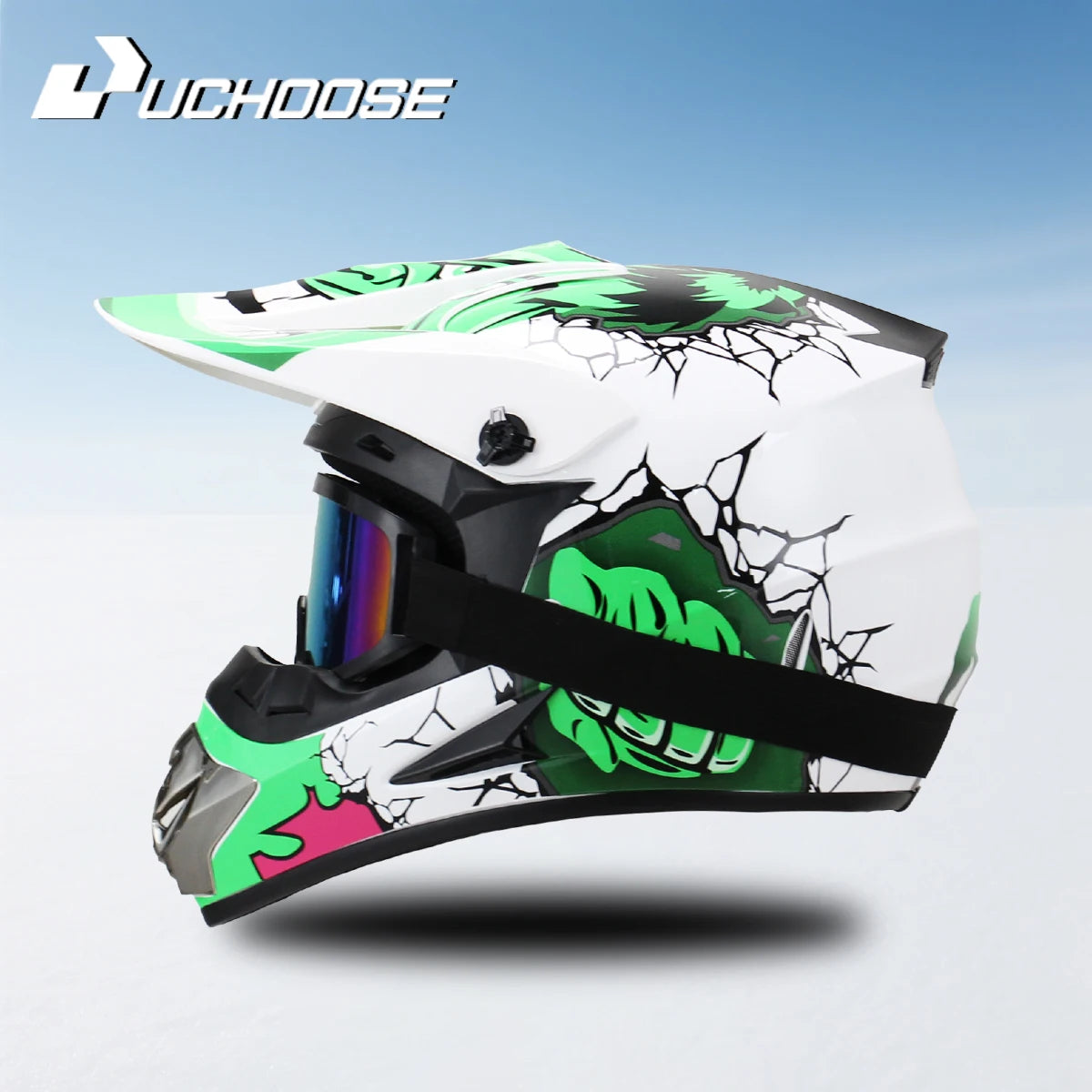 Casque Moto Tout-Terrain Cross DOT 2023 — Professionnel Course Motocross