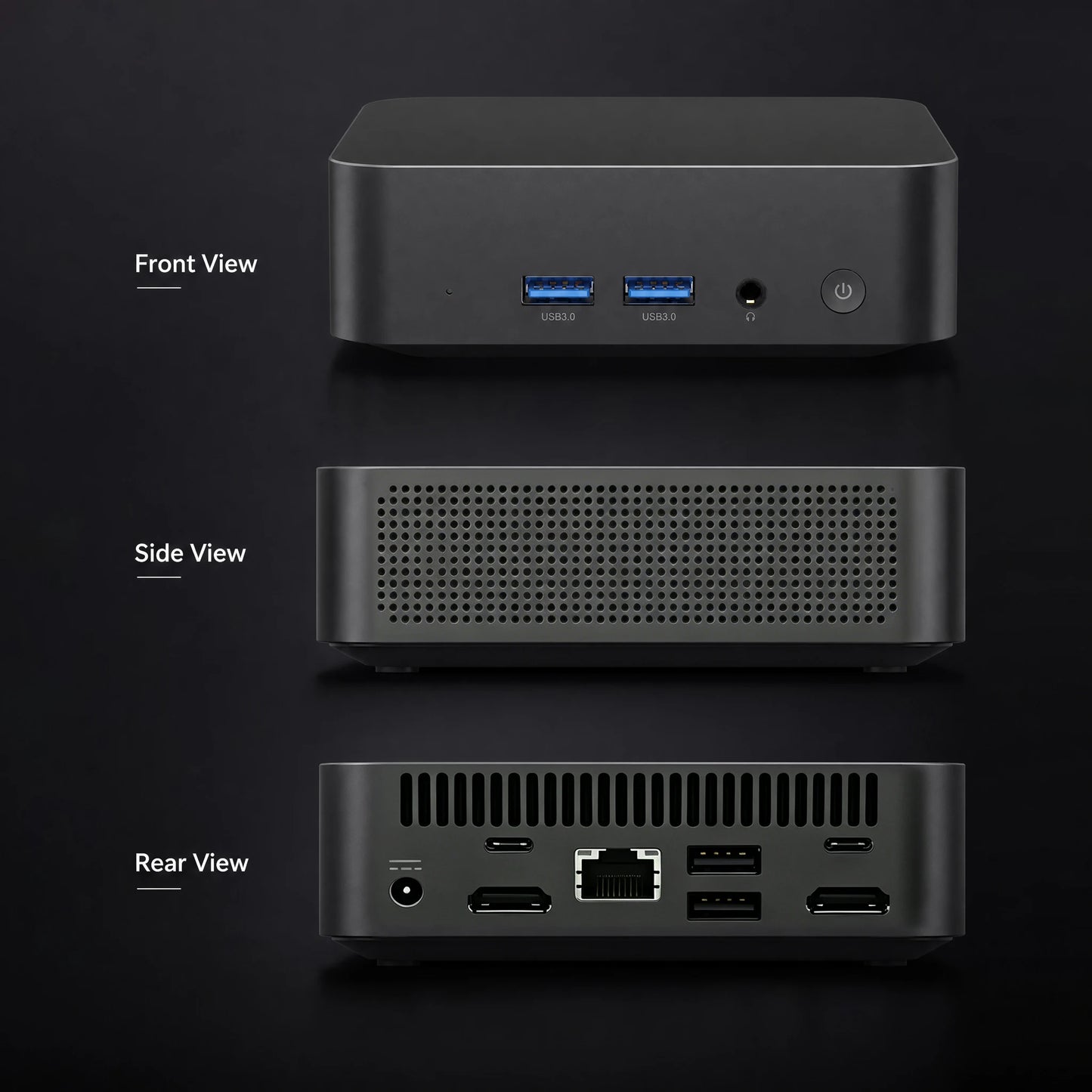 Mini PC Gaming Intel Core i9-10980HK / i3-6100U Windows 11 — 16/32 Go RAM, SSD 256Goà 2To, WiFi 6, 4K