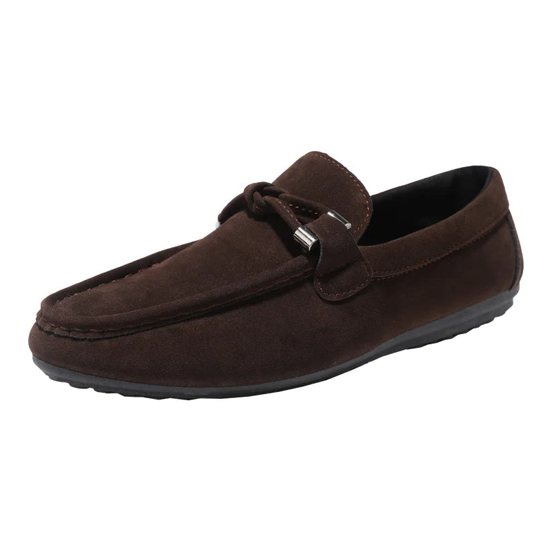 Men's High-Quality Soft Loafers Spring Autumn Men's Shoes Casual Warm Slip-on Driving Flats Plus Size Men's Shoe