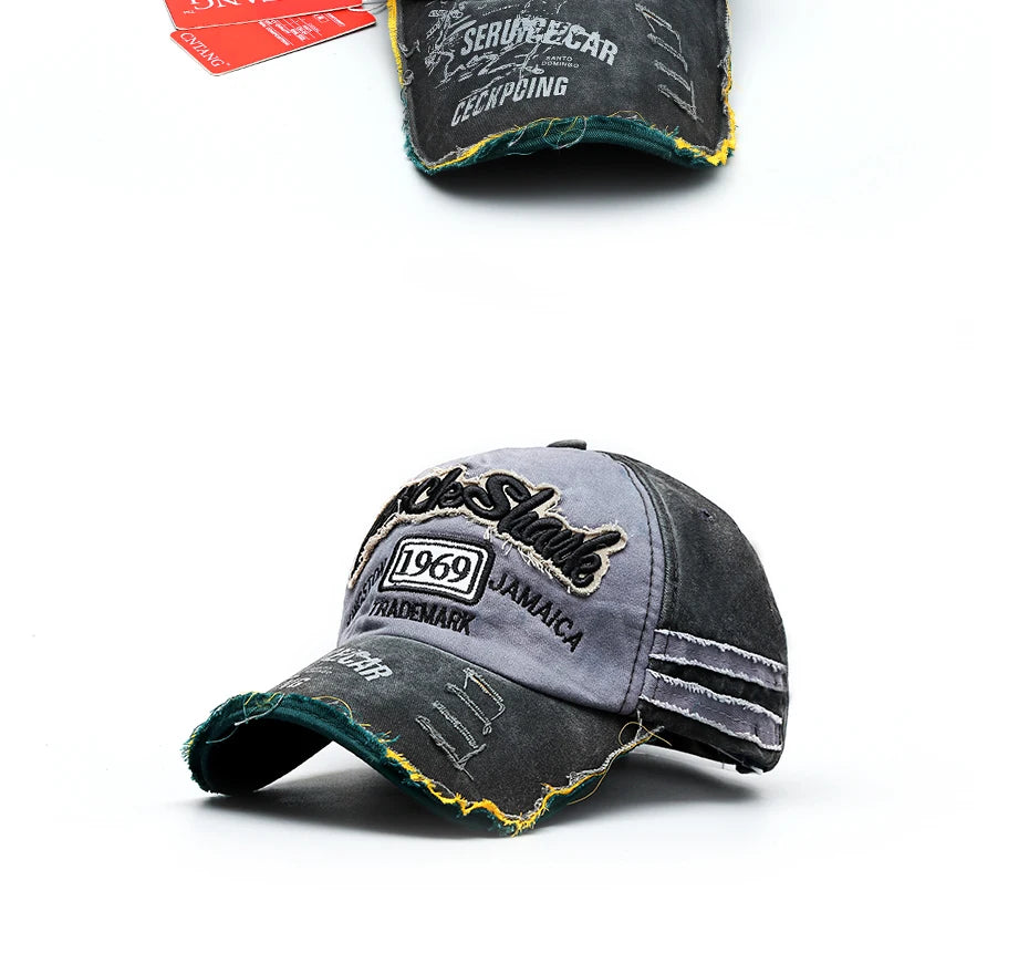 CNTANG Summer Fashion Vintage Baseball Cap Casual Washed Cotton Snapback Embroidery Caps For Men Women Fashion Hat Unisex Gorras