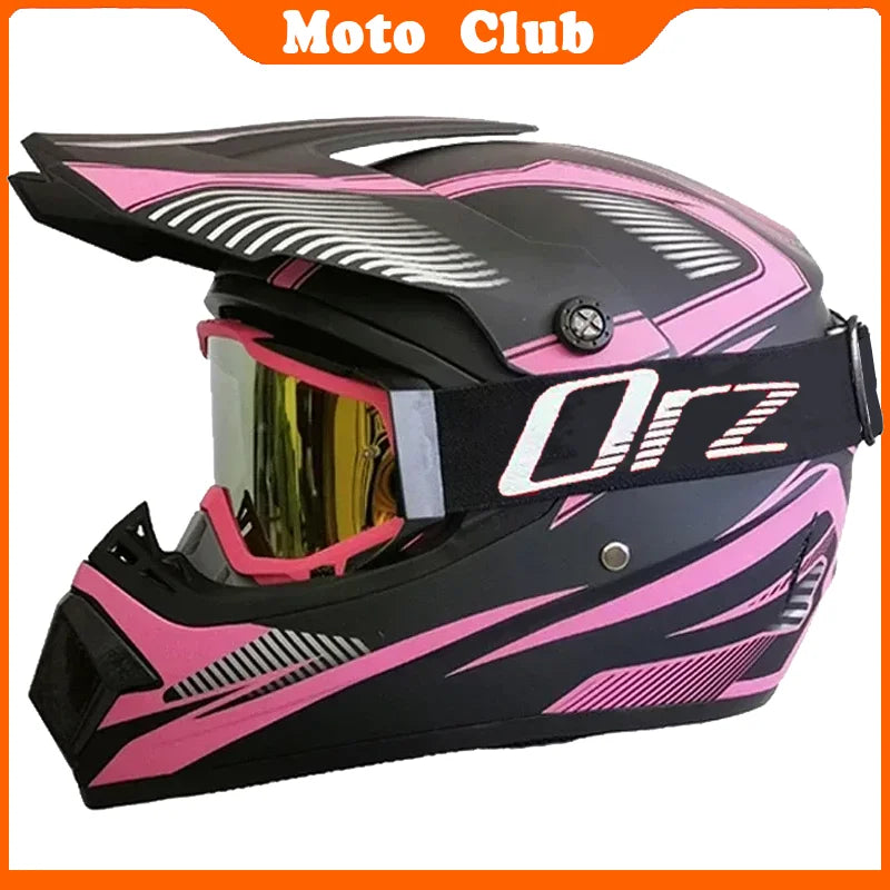 Casco de moto profesional Motocross todoterreno casco de protección para niños casco todoterreno gafas Capacete De Motocicleta regalos