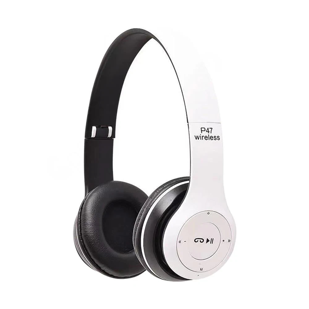 TWS Wireless Bluetooth 5.3 Over-Ear Headphones HIFI Stereo Headsets Noise Reduction Sports Gaming Earbuds Music Player with Mic