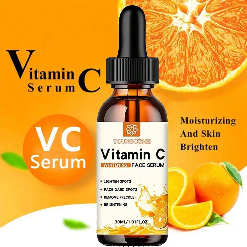 Essence Vitamine C & Acide Hyaluronique — Anti-Âge, Hydratante & Éclaircissante 30ml