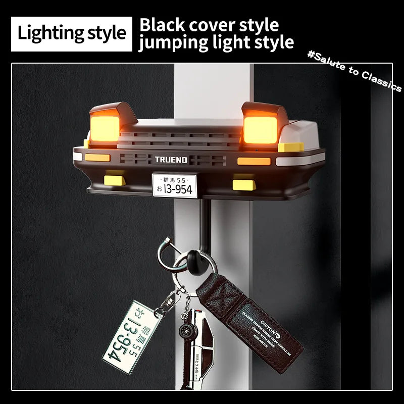AE86 voiture créatif crochet phare clé support de rangement porte-clés pour véhicule décoration porte-clés