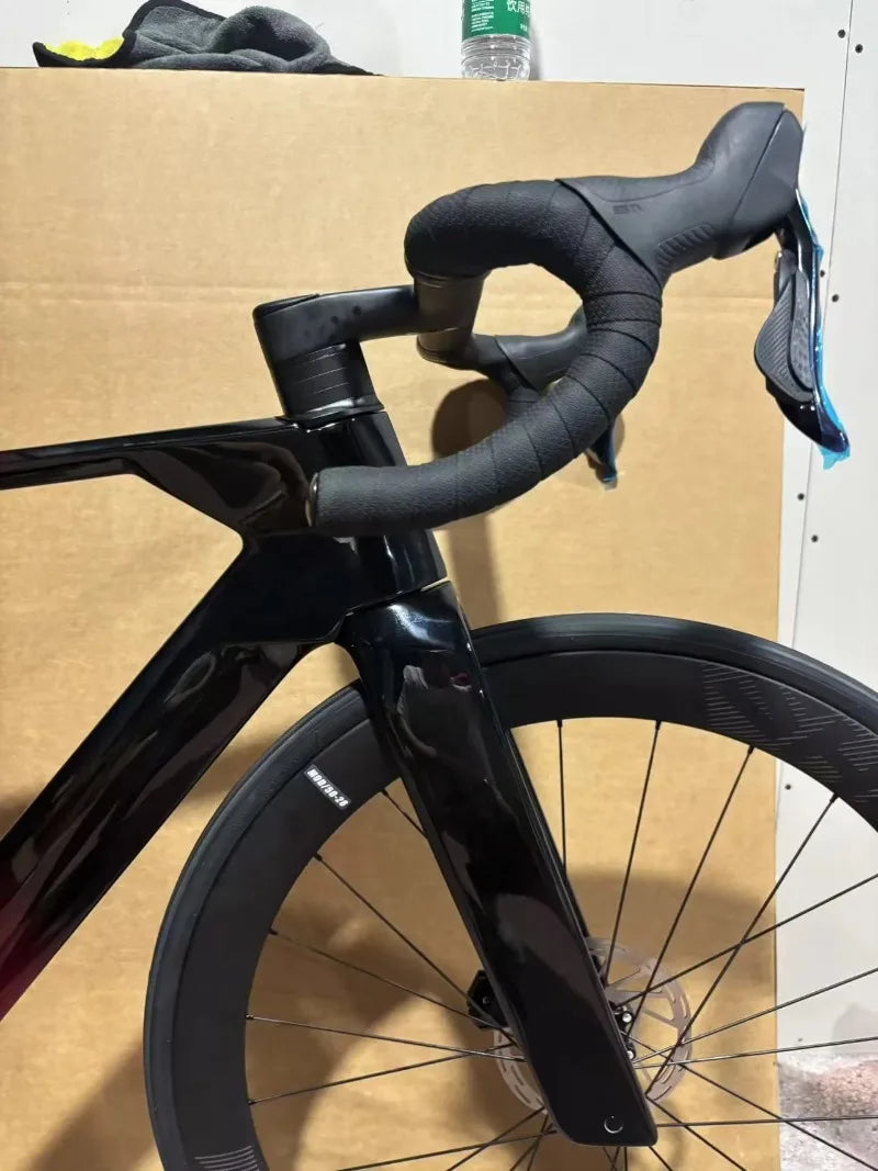 Kit cadre vélo de route en fibre de carbone — pièces cyclisme course professionnelles, léger