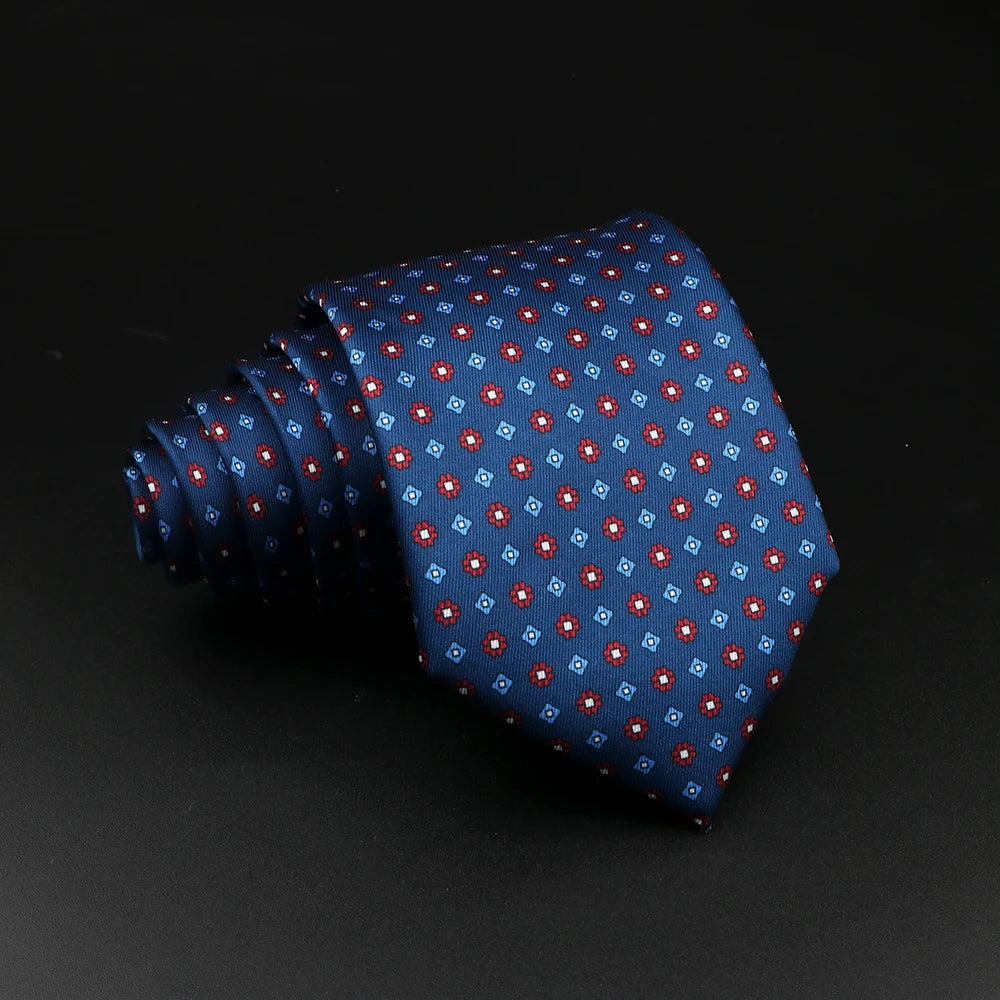 51 Estilos hombres corbatas de seda Jacquard a rayas a cuadros corbata floral accesorios uso diario camisa traje corbata regalo de fiesta de boda