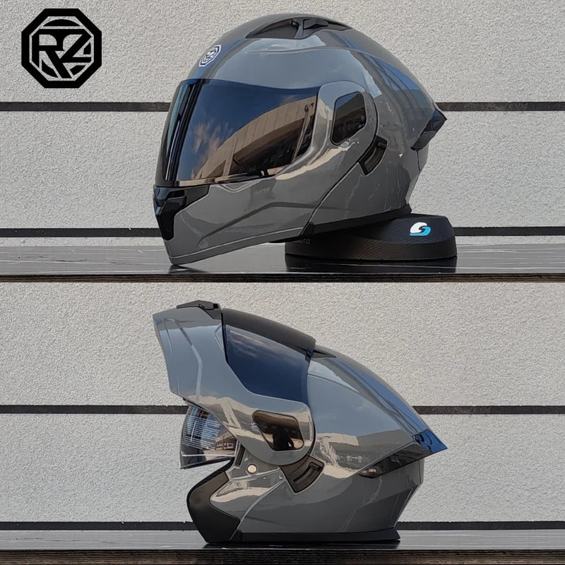 Casque moto intégral double lentille modulaire rabattable — homme, femme, mode, Motocross