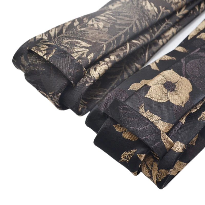 35 Styles hommes cravates en soie Jacquard point Floral 8 cm cravate accessoires usage quotidien chemise costume cravate cadeaux de fête de mariage cravate