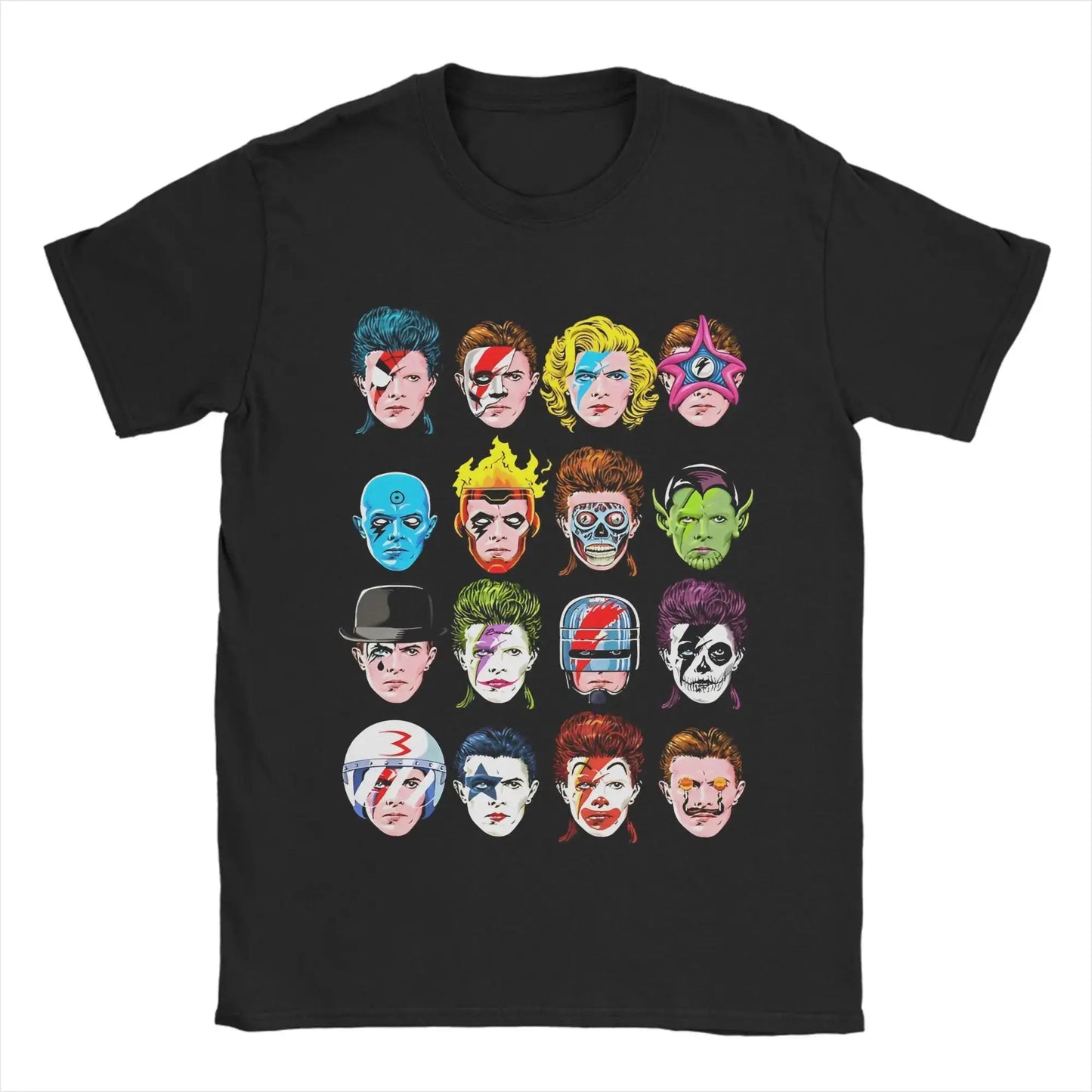 T-shirt décontracté col rond imprimé — surdimensionné, style gothique, coton, nouvelle collection