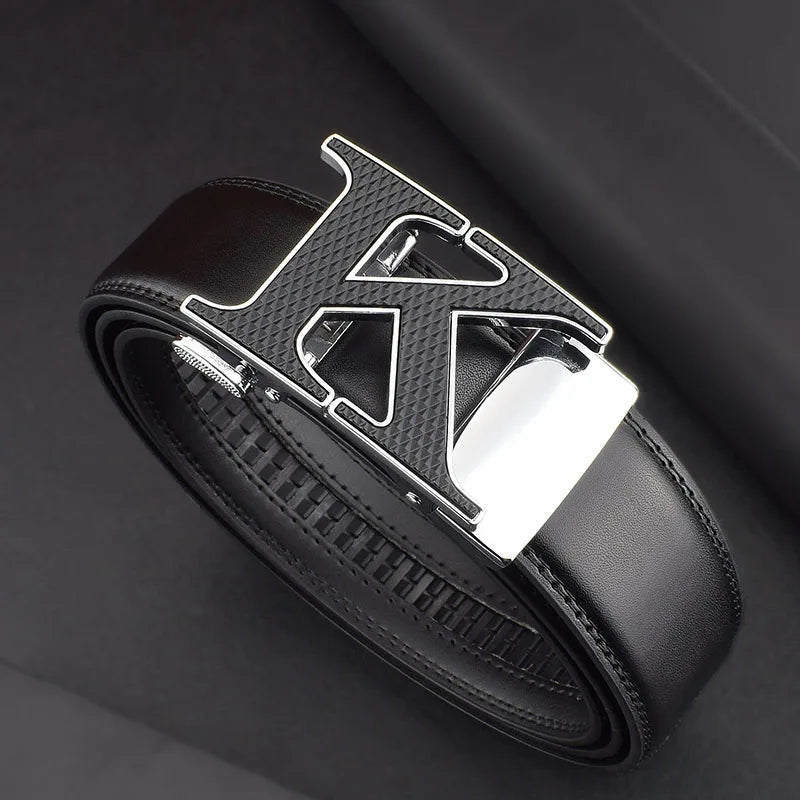 High quality letter k Belt white leather men Famous luxury designers young men cowhide brand Casual Jeans fashion Belt for Men