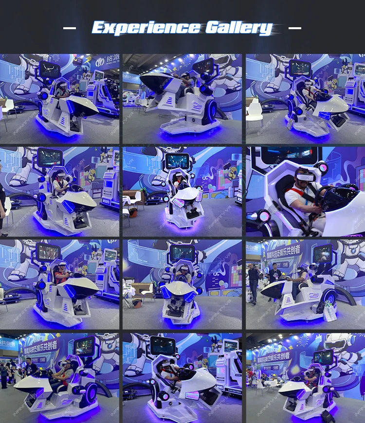 Jeu VR Commercial 1 joueur réalité virtuelle 360 montagnes russes Vr avec Joystick de vol et volant de course