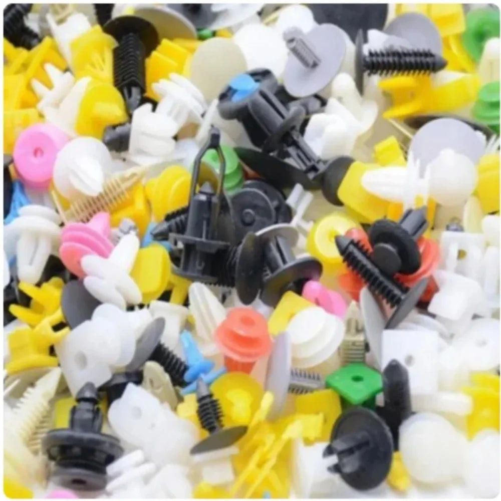 500/200/100 Piezas 30 Tipos Universal Surtido Auto Sujetador de Coche, Clips de Retención para Parachoques de Coche, Remaches de Sujeción de Paneles de Puerta, Forro para Todos los Coches