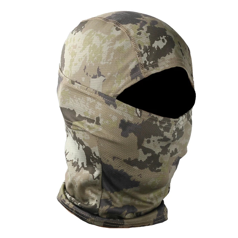 CamSolomon-Cagoule 3D imbibée pour homme, masque facial, capuche camouflage, écharpe, couvre-chef, sniper, ski, cyclisme, chasse, pêche, vêtements de sauna