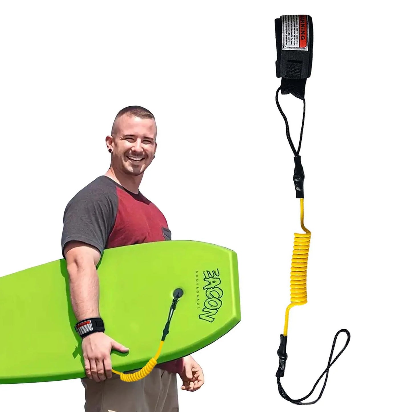 1 pièces nouvelle laisse de Surf chaude crochet de corde à main de sécurité et sangle à enveloppe unique laisse de moulard enroulée adaptée aux vagues de petite à moyenne taille