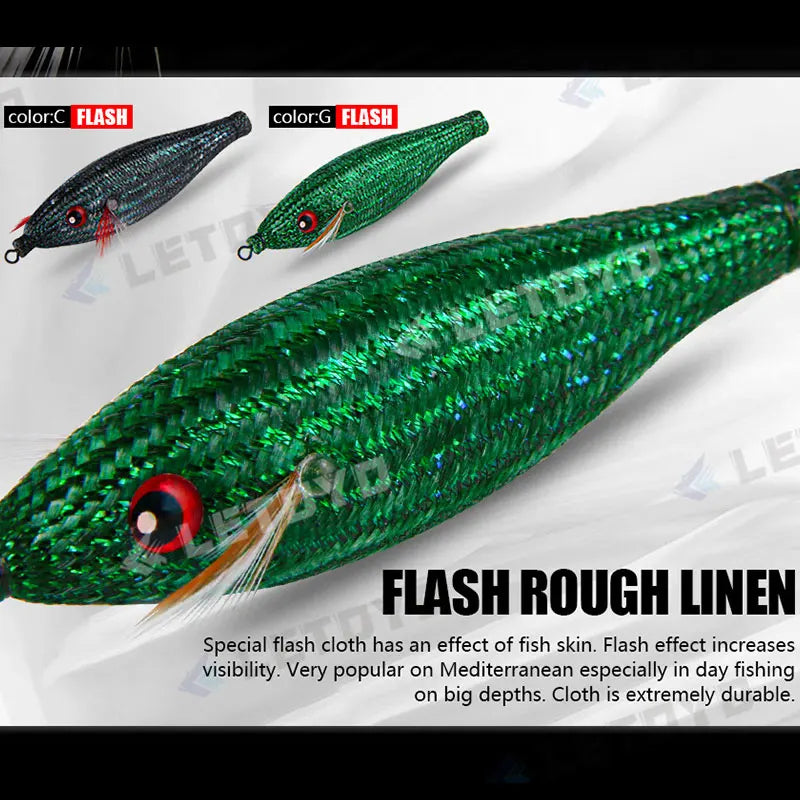 Accessoires de pêche 78Mm 10G, gabarit de calmar flottant, leurre de pêche au gabarits, crochet de calmar artificiel en plastique pour outils de pêche en bateau de mer