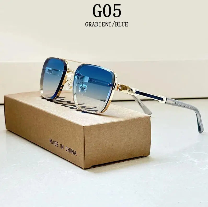 Lunettes de soleil carrées pour hommes et femmes — vintage, mode, rétro, 2025 (v3)