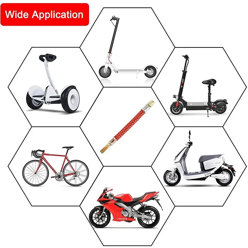 Adaptateur Extension Valve Pneu Scooter Électrique — Gonfleur Pompe À Air Buse
