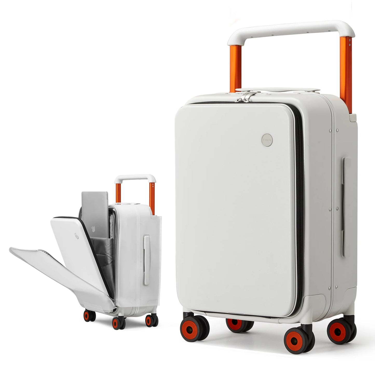 Valise Cabine 20 Pouces Cadre Aluminium — Large Poignée Bagage à Main Voyage