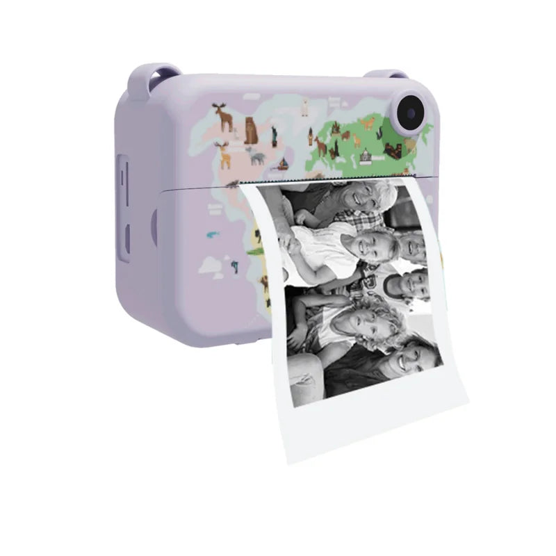 Mini appareil photo numérique pour enfants, impression instantanée, photo, enregistreur vidéo, imprimante thermique, cadeau d'anniversaire