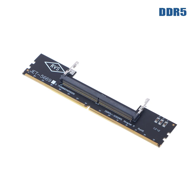 Adaptateur DDR3 DDR4 DDR5 pour ordinateur portable, convertisseur de carte SO-DIMM vers ordinateur de bureau, connecteur de mémoire RAM