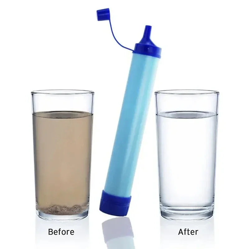 Mini filtre à eau en plein air, paille de Purification de Camping, purificateur d'eau Portable de randonnée pour la survie ou les fournitures d'urgence