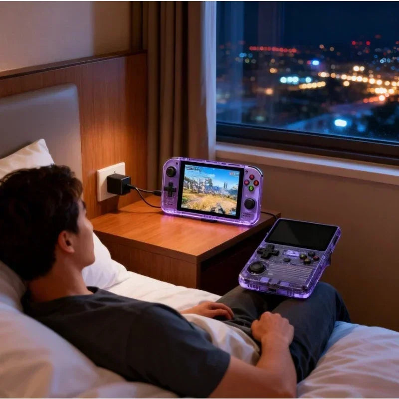 Nuevo sistema de consola de videojuegos portátil retro R36S, pantalla IPS de 3.5 pulgadas, reproductor de vídeo portátil de bolsillo, 128 GB, más de 20000 juegos, regalos para niños