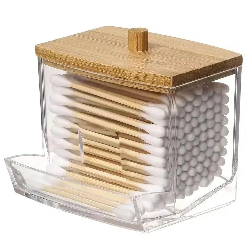 Boite de Rangement Coton-Tige — Organisateur Salle de Bain Pratique