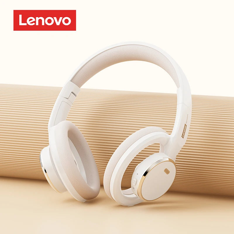 Auriculares gaming inalámbricos Bluetooth 6.0 Lenovo, auriculares plegables deportivos, auriculares supraaurales con micrófono HD, regalos LS116