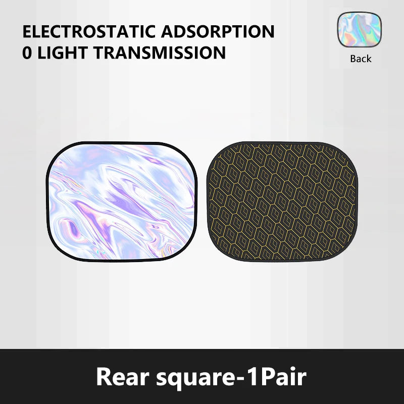 Pare-soleil électrostatique pour fenêtre latérale de voiture — 4 couches, anti-éblouissement, protection UV