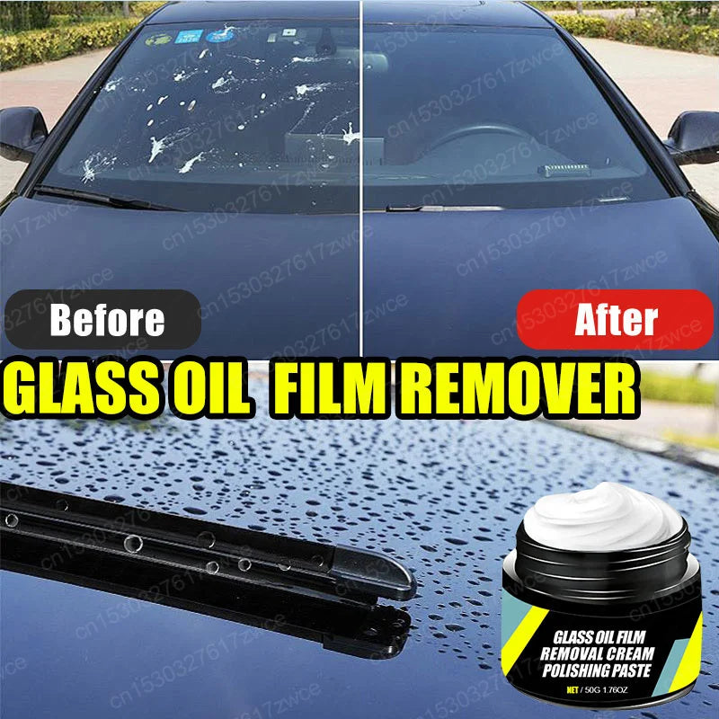 Kit de revestimiento de barniz de vidrio para coche, pasta para quitar película de aceite del parabrisas, repelente al agua, kits de limpieza hidrofóbicos anti-lluvia