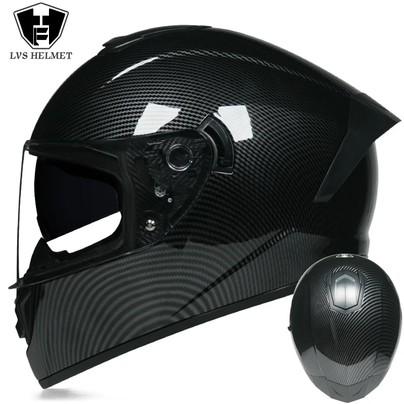 Casques moto pour hommes et femmes — double lentille, locomotive