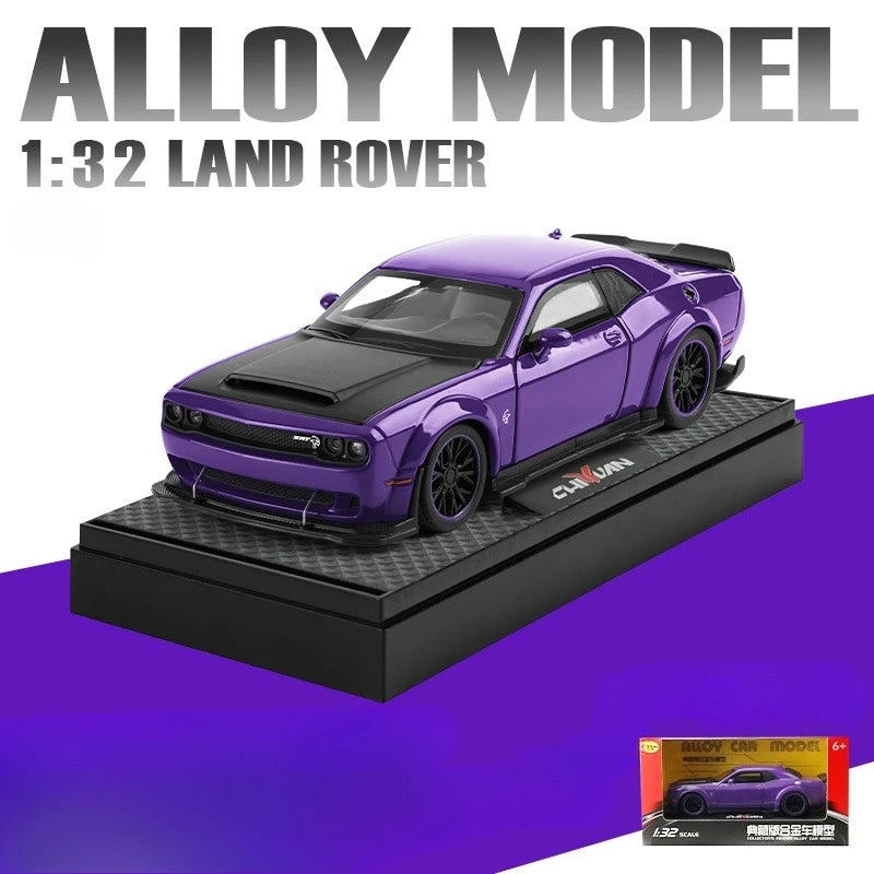 Modèle de muscle car américain 1:32 avec son et lumière — rétrofriction, collection miniature, cadeau garçon
