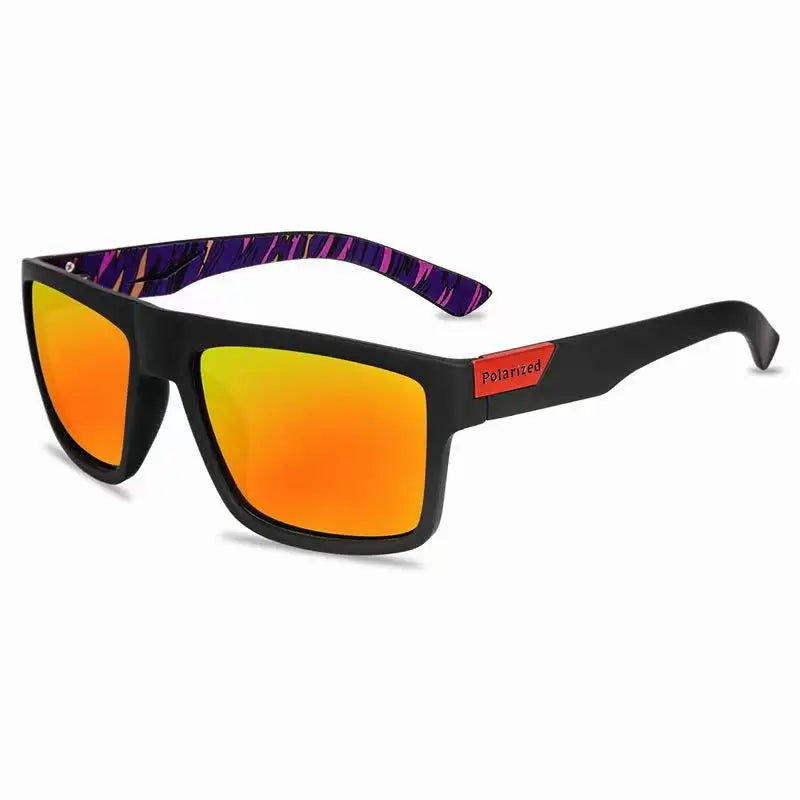 Lunettes de soleil polarisées pour hommes — carrées, vintage, conduite, escalade, sport, cadeau Noël