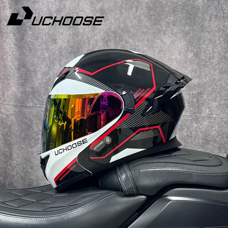 Casque de moto DOT de haute qualité quatre saisons course de Motocross modulaire rabattable hommes femmes casque tout-terrain casque gratuit