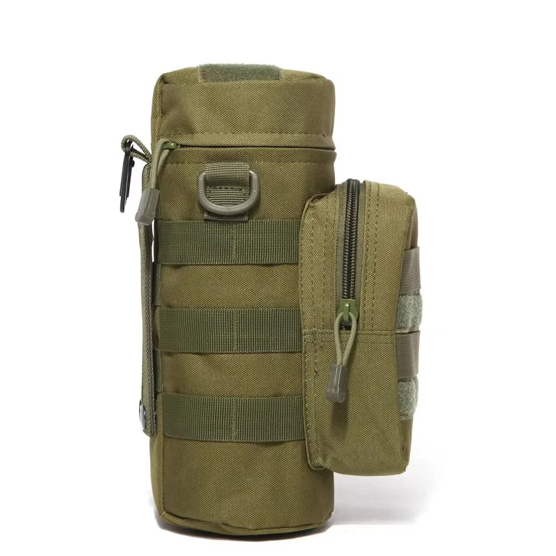 Tactique Molle bouteille d'eau sac support de pochette voyage en plein air Camping randonnée cyclisme pêche chasse bouteille d'eau bouilloire transporteur