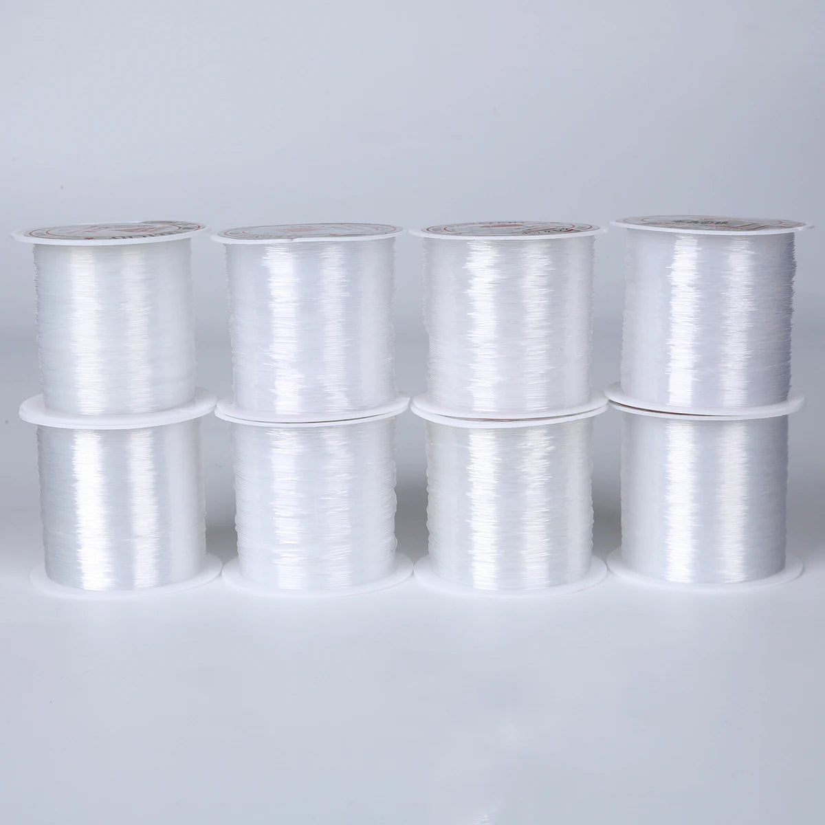 0.2/0.25/0.3/0.35/0.4/0.45/0.5/0.6mm 1 rouleau de fil de ligne de poisson clair Non extensible solide chaîne en Nylon cordon de perles fil bijoux bricolage