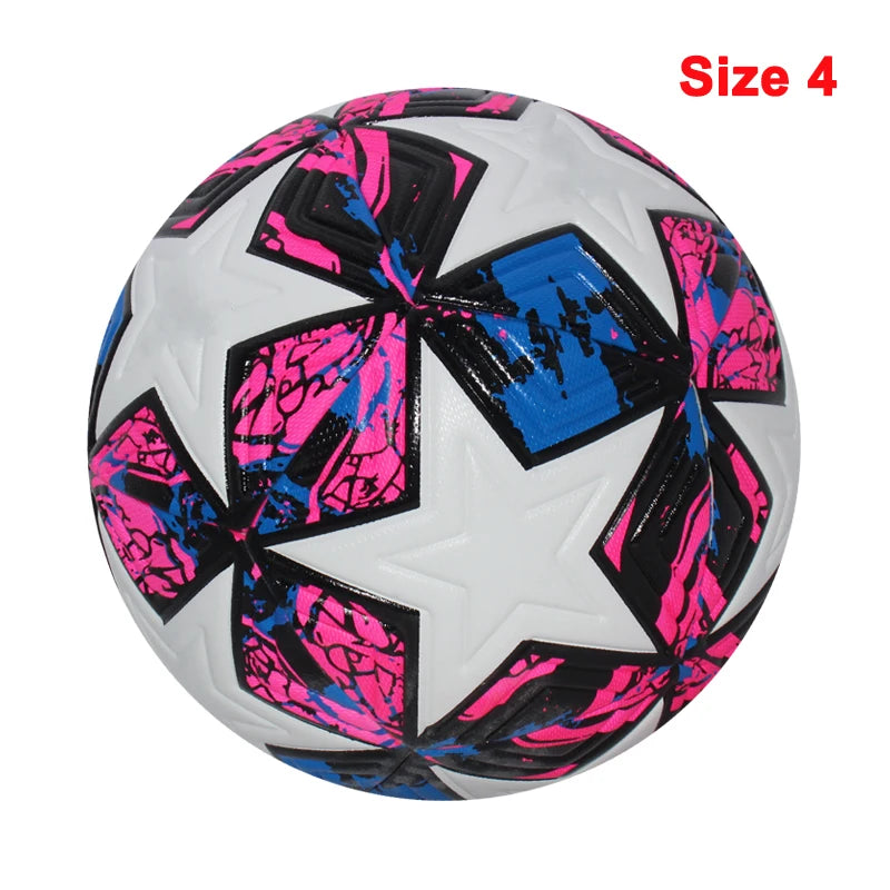Ballon de Football Taille Officielle 4/5 PU — Sans Couture Match Extérieur