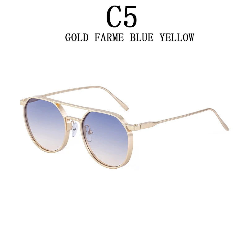 Lunettes de soleil ovales vintage pour hommes — livraison directe, nouveau
