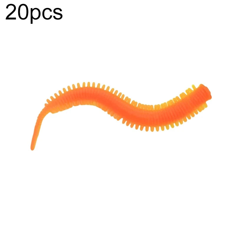 Ver de Sable TPE Pêche — Lot de 20 Pièces Appat Souple