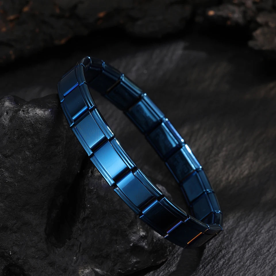 ChimSquare-Italian Stainless Steel Bracelets for Women and Men, Birthday Party Jewelry, Hiphop, Metal Skeleton, Stretch Gift