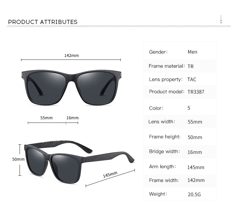 Classique Vintage lunettes de soleil polarisées homme mode léopard cadre rétro lunettes femme UV400 Anti-éblouissement lunettes de soleil homme