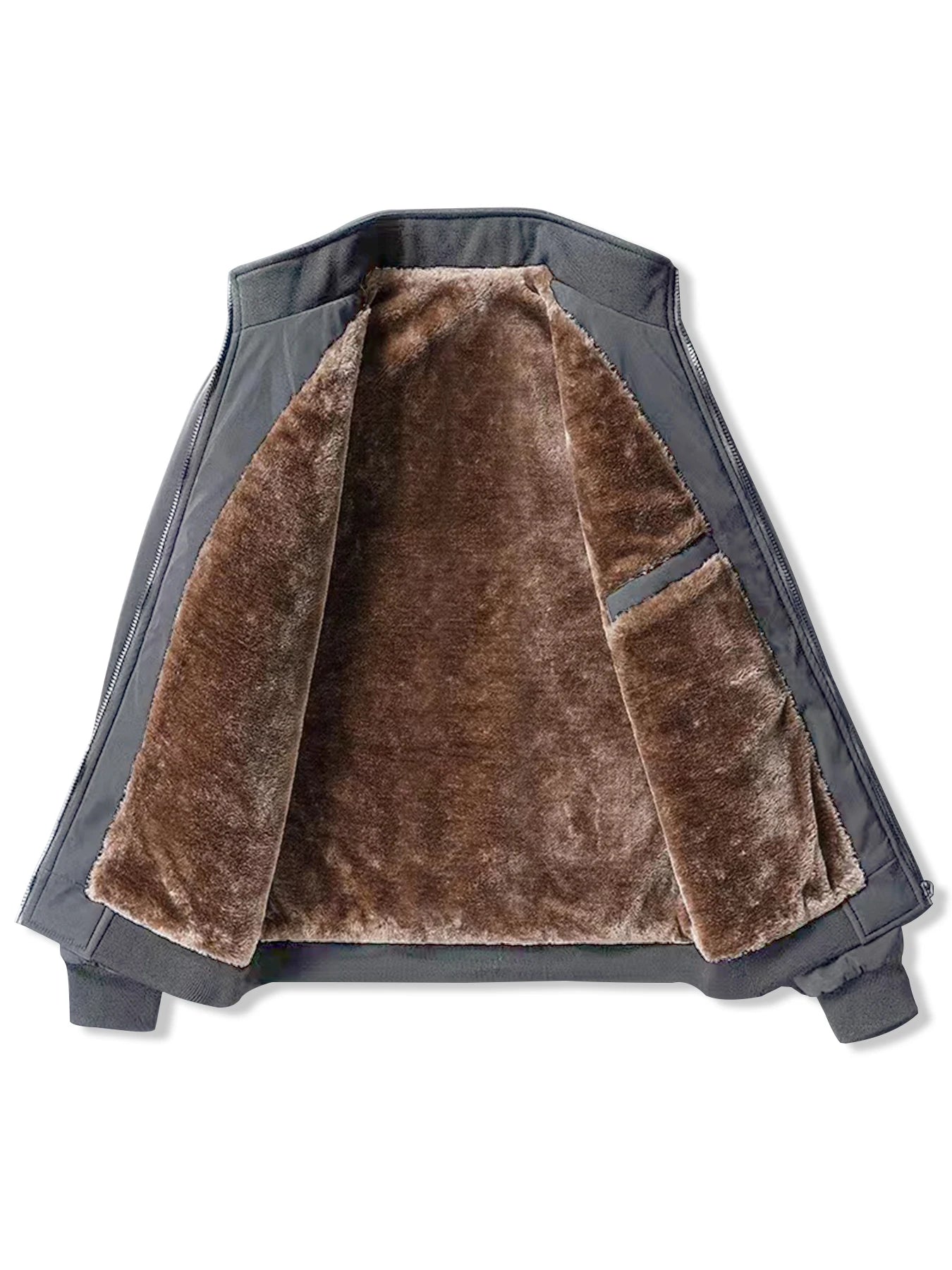 Chaqueta de terciopelo para hombre, cuello levantado, acolchada de algodón, gruesa, cálida, casual, nueva colección otoño e invierno