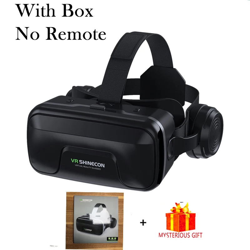 Shinecon Viar 3D Realidad Virtual VR Gafas Auriculares Dispositivos Casco Lentes Gafas Inteligentes para Teléfonos Inteligentes Juego Visor Móvil