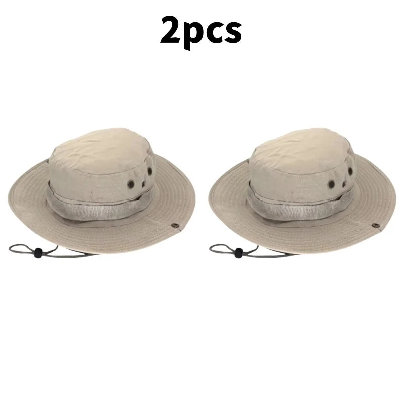 Sombrero para el sol para hombres y mujeres, gorra de camuflaje, para deportes al aire libre, tipo cubo, pesca, senderismo, caza, 60CM