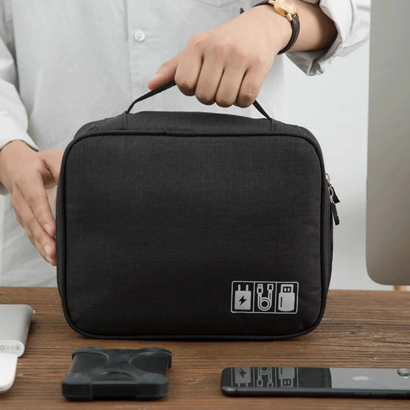 Sac de Rangement Numérique Électronique Voyage — Écouteurs, Câbles & Accessoires
