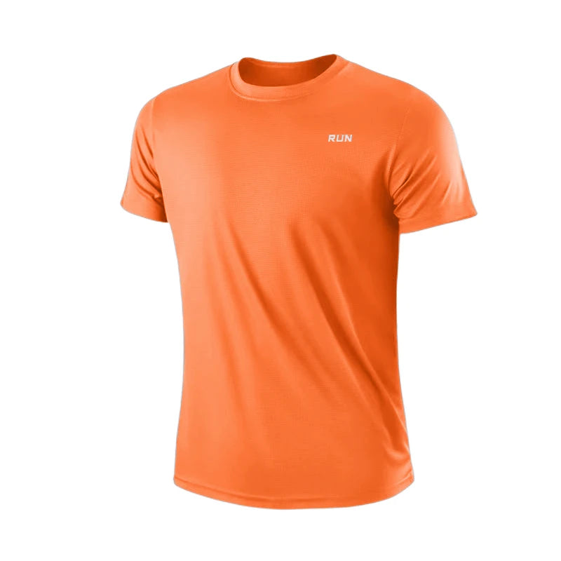 Men's Short Sleeve T-Shirt, Quick Dry, Moisture Wicking, Crew Neck, Workout Training, Sports Shirt, Gym, Running, Lightweight Y