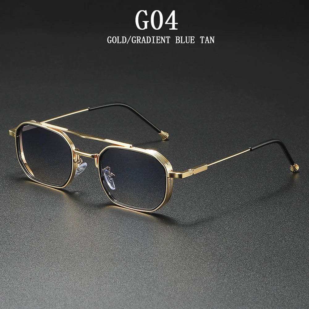 Lunettes de soleil carrées femmes vintage Steampunk — hommes, mode, 2025