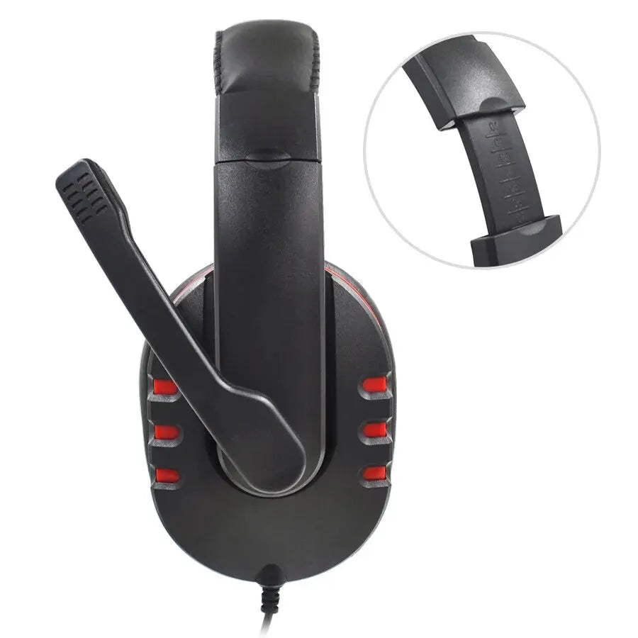 Auriculares gaming con cable, con micrófono, para PS4, PlayStation 4, juegos, PC, ordenador, jack 3.5mm