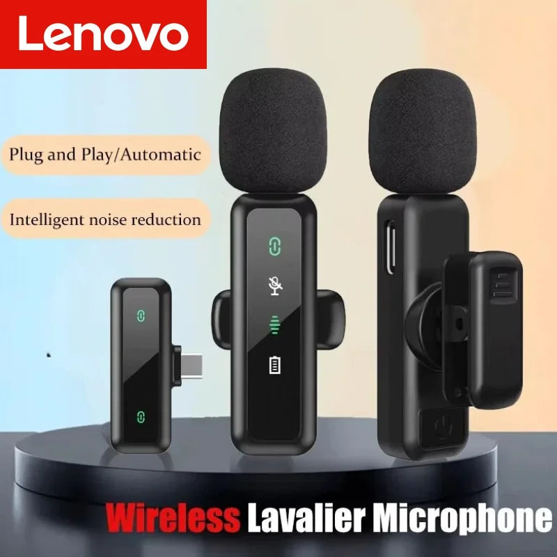 Micro Lavalier Sans Fil Portable — Enregistrement Audio/Vidéo, Streaming, Smartphones
